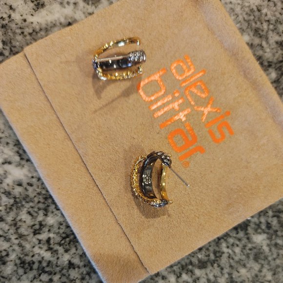 Alexis Bittar earrings for pierced ears with a suede pouch - Picture 9 of 16